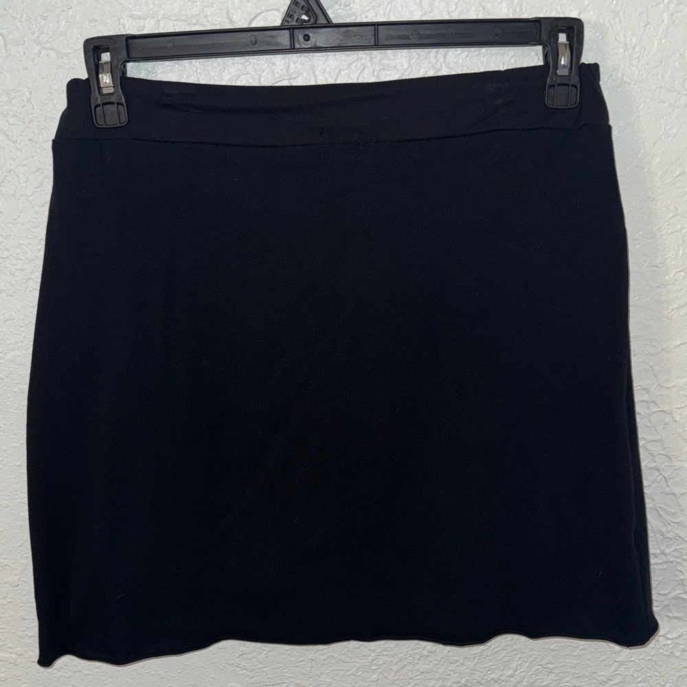 Grateful Dead Black Mini Skirt with Peace Sign Graphic - Picture 5 of 5